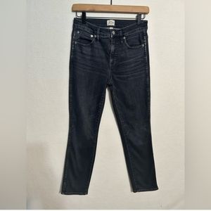 J Crew Vintage Wash High Waisted Straight Leg Denim Size 26